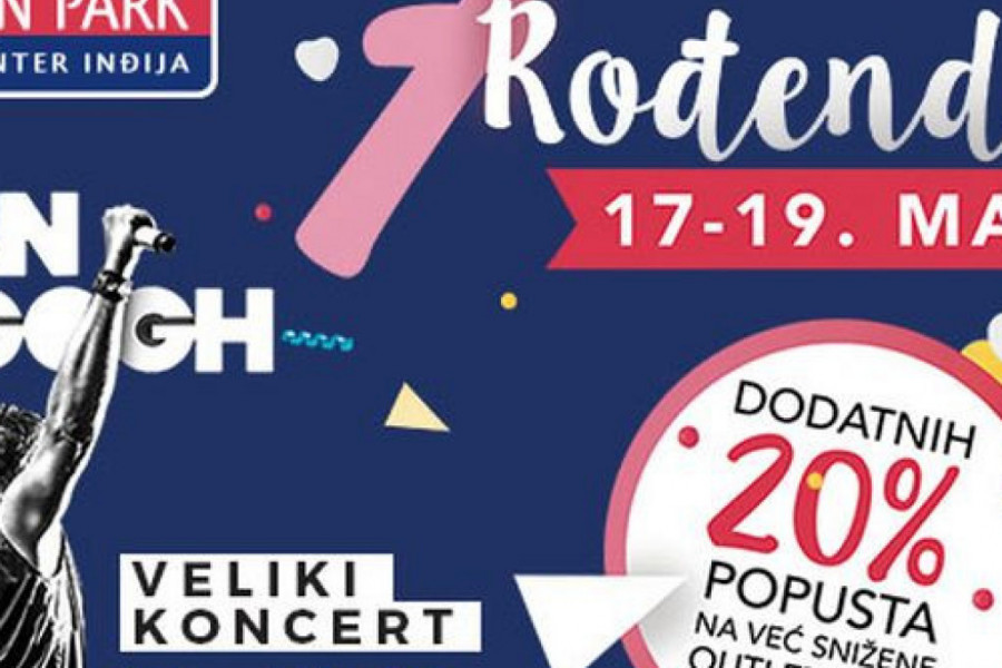 Fashion Park slavi 7. rođendan: Šoping uz dodatnih 20% popusta i koncert grupe “Van Gogh” Fashion Park slavi 7. rođendan: Šoping uz dodatnih 20% popusta i koncert grupe “Van Gogh”