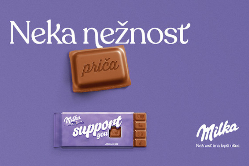 Neka nežnost priča uz slatke zalogaje Milka čokolade Neka nežnost priča uz slatke zalogaje Milka čokolade
