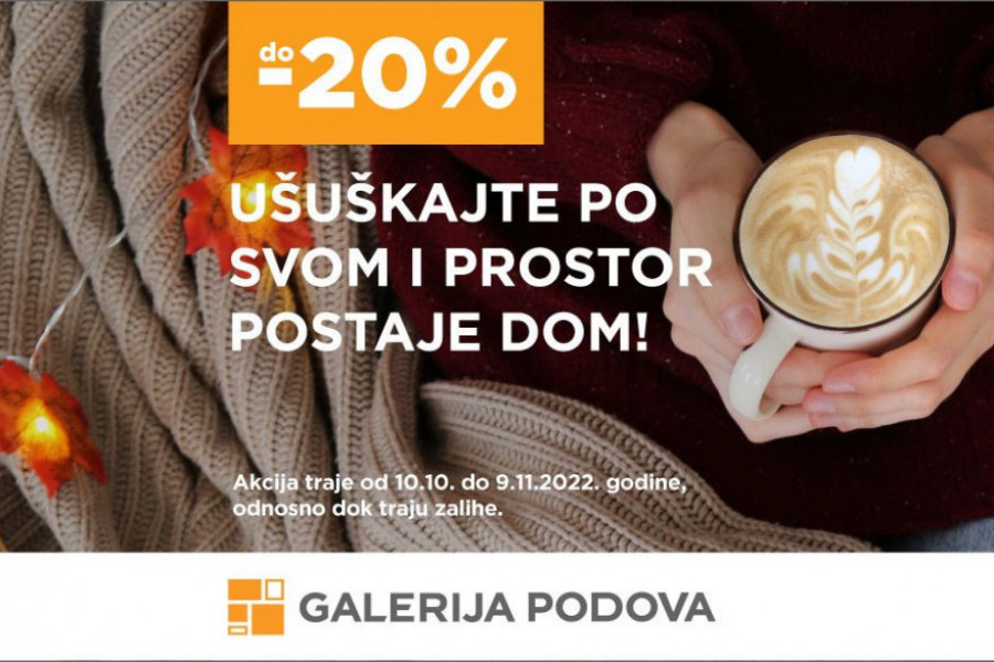 UŠUŠKAJTE PO SVOM I PROSTOR POSTAJE DOM!