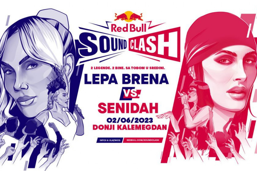 Lepa Brena i Senidah u muzičkom okršaju veka:  Red Bull SoundClash 2. juna na Donjem Kalemegdanu Lepa Brena i Senidah u muzičkom okršaju veka:  Red Bull SoundClash 2. juna na Donjem Kalemegdanu
