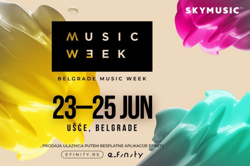 Belgrade Music Week ove godine u izmenjenom terminu - od 23. do 25. juna na Ušću