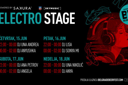 Najbolji elektro vajbovi na Belgrade Beer Fest-u: Otkriveni izvođači na Electro stage-u by Sakura i tačna satnica nastupa Najbolji elektro vajbovi na Belgrade Beer Fest-u: Otkriveni izvođači na Electro stage-u by Sakura i tačna satnica nastupa