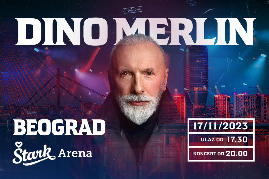 Velika vest za Beograđane: Dino Merlin stiže u Štark arenu Velika vest za Beograđane: Dino Merlin stiže u Štark arenu