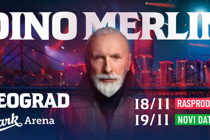 Rekord svih vremena: Dino Merlin rasprodao beogradsku Arenu u pola dana, novi datum 19. novembar Rekord svih vremena: Dino Merlin rasprodao beogradsku Arenu u pola dana, novi datum 19. novembar