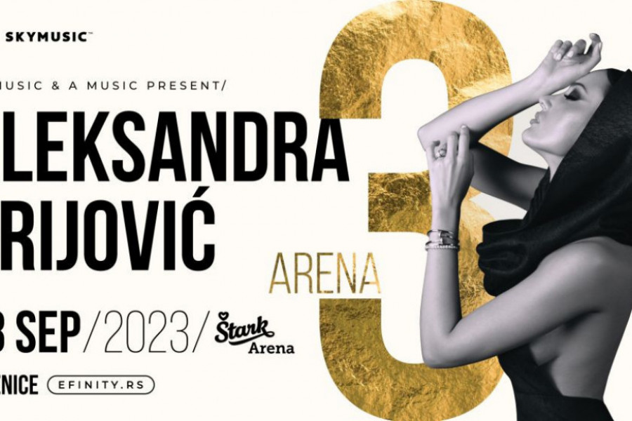 ALEKSANDRA PRIJOVIĆ ZAKAZALA I TREĆU ARENU! ALEKSANDRA PRIJOVIĆ ZAKAZALA I TREĆU ARENU!