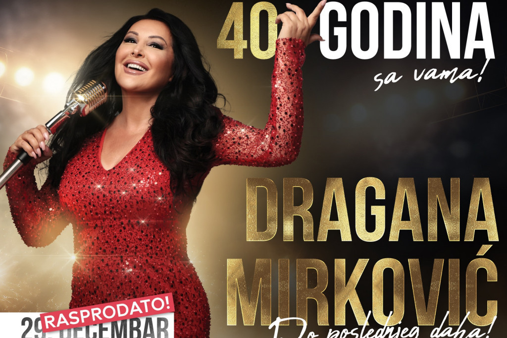 Dragana pustila karte za drugu Arenu i objavila: Trećeg beogradskog koncerta neće biti Dragana pustila karte za drugu Arenu i objavila: Trećeg beogradskog koncerta neće biti