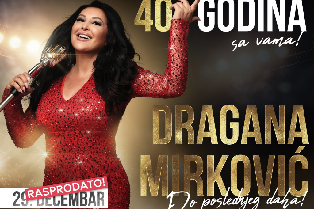 Dragana pomera granice: Više od šezdeset pesama na spektaklu u Areni