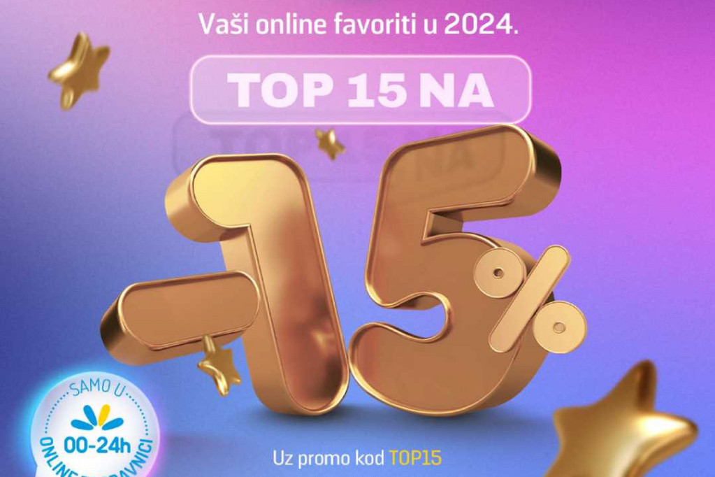 Uz promo kod TOP15, ostvarite -15% popusta na omiljene Lilly proizvode – čak i na već snižene! Uz promo kod TOP15, ostvarite -15% popusta na omiljene Lilly proizvode – čak i na već snižene!