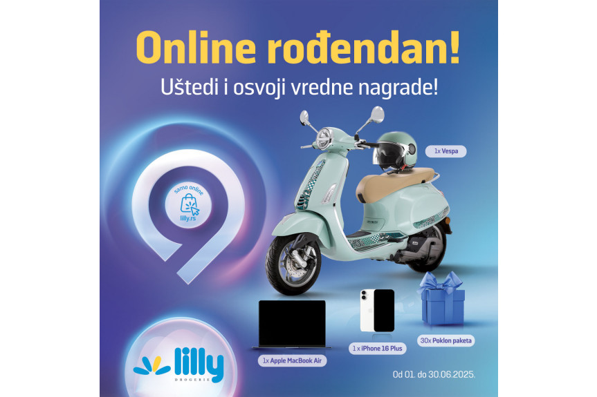 Lilly online slavi 9. rođendan i za vas sprema sjajna iznenađenja Lilly online slavi 9. rođendan i za vas sprema sjajna iznenađenja