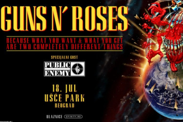 Public Enemy od 19, Guns N Roses večeras od 20.15 na Ušću