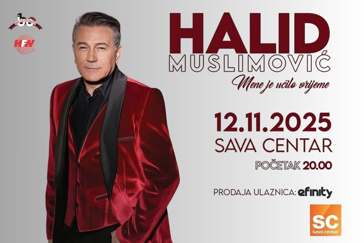 Halid Muslimović sprema spektakl: Veliki koncert u Sava centru 12. novembra