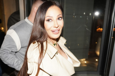 Šik komplet, besprekorna frizura i šminka: Ceca na gala proslavi kod kumova