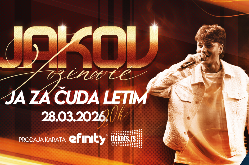 Jakov Jozinović za pola sata rasprodao Sava Centar: 15.000 ljudi još uvek čeka karte Jakov Jozinović za pola sata rasprodao Sava Centar: 15.000 ljudi još uvek čeka karte